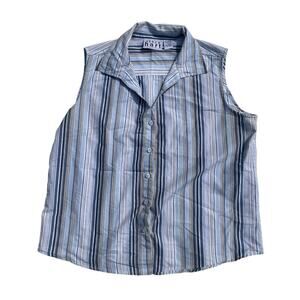 Vintage Collared Tank Top Keren Hart Size XL 90s Work Office